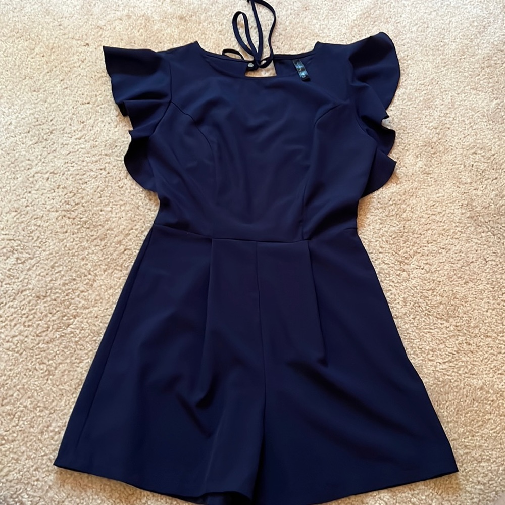 Navy Romper